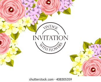 Abstract flower background with place for your text