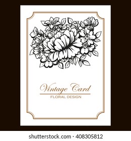 Abstract flower background with place for your text