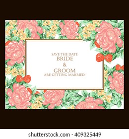 Abstract flower background with place for your text