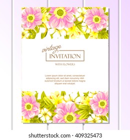 Abstract flower background with place for your text