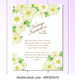 Abstract flower background with place for your text