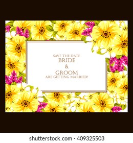 Abstract flower background with place for your text