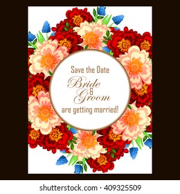 Abstract flower background with place for your text
