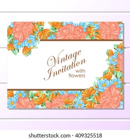 Abstract flower background with place for your text
