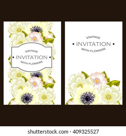 Abstract flower background with place for your text