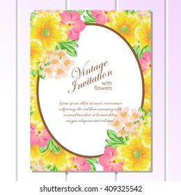 Abstract flower background with place for your text