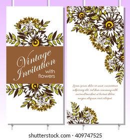 Abstract flower background with place for your text