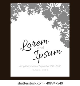 Abstract flower background with place for your text
