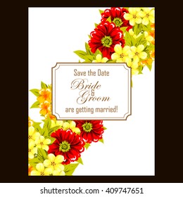 Abstract flower background with place for your text