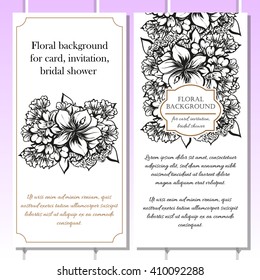 Abstract flower background with place for your text