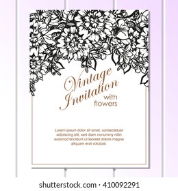 Abstract flower background with place for your text