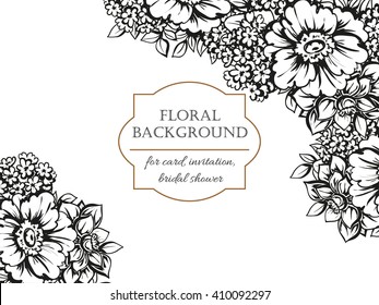 Abstract flower background with place for your text
