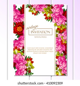 Abstract flower background with place for your text
