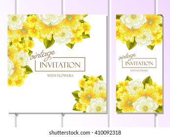 Abstract flower background with place for your text