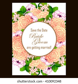 Abstract flower background with place for your text