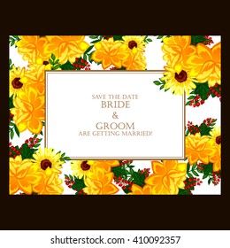 Abstract flower background with place for your text