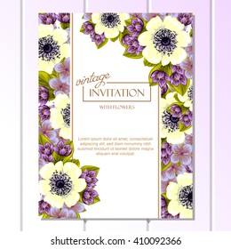 Abstract flower background with place for your text