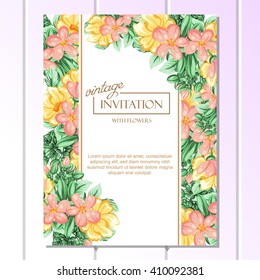 Abstract flower background with place for your text