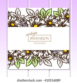 Abstract flower background with place for your text