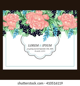 Abstract flower background with place for your text