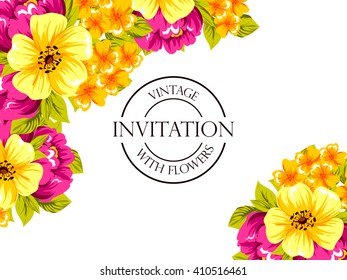 Abstract flower background with place for your text
