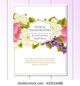 Abstract flower background with place for your text