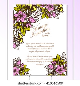 Abstract flower background with place for your text