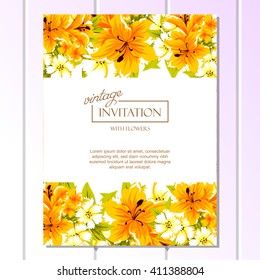Abstract flower background with place for your text
