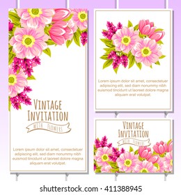 Abstract flower background with place for your text
