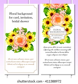 Abstract flower background with place for your text
