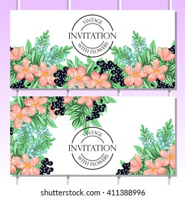 Abstract flower background with place for your text
