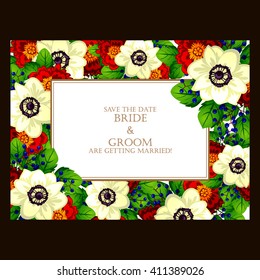Abstract flower background with place for your text
