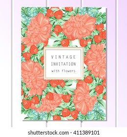 Abstract flower background with place for your text
