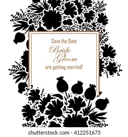 Abstract flower background with place for your text