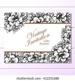 Abstract flower background with place for your text