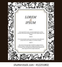 Abstract flower background with place for your text