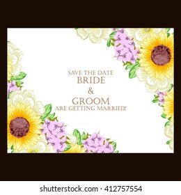Abstract flower background with place for your text