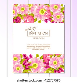 Abstract flower background with place for your text