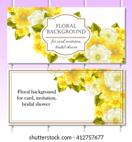 Abstract flower background with place for your text