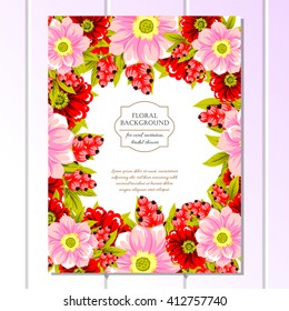 Abstract flower background with place for your text