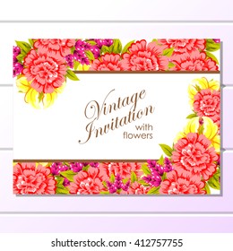 Abstract flower background with place for your text