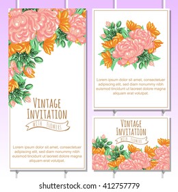 Abstract flower background with place for your text