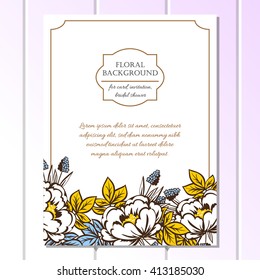 Abstract flower background with place for your text
