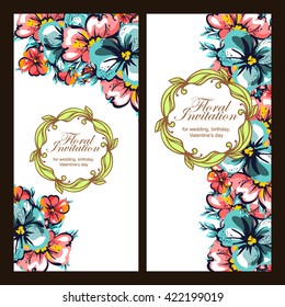 Abstract flower background with place for your text