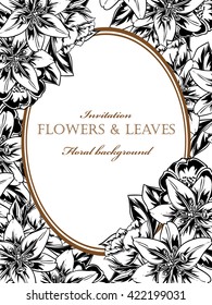 Abstract flower background with place for your text