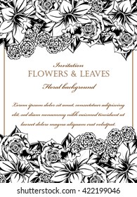 Abstract flower background with place for your text