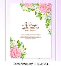 Abstract flower background with place for your text