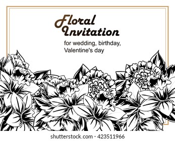 Abstract flower background with place for your text