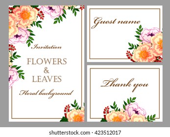 Abstract flower background with place for your text