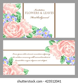 Abstract flower background with place for your text
